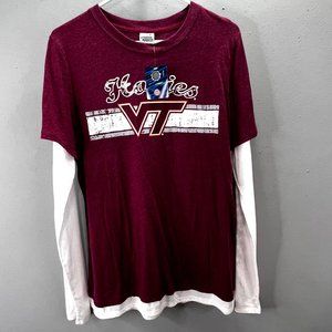 Virginia Tech Hokies T Shirt size XL Long Sleeve Graphic Creative Apparel NWT